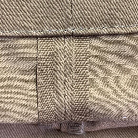 36 Camel Cotton Selvedge Twill Straight Button Fly Chino Casual Pants - Picture 6 of 6